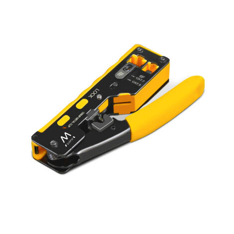 Ewent EW9006 Pinza di crimpatura nera e gialla