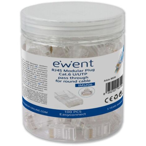 ewent IM1206 connecteur RJ-45 transparent Cat6 UTP