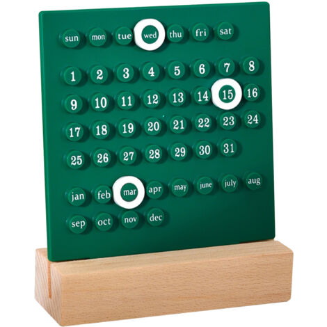 Ewiger Kalender aus Holz für Kinder – Fördert Planungsfähigkeiten – Umweltfreundliches DIY-Projekt für Zuhause