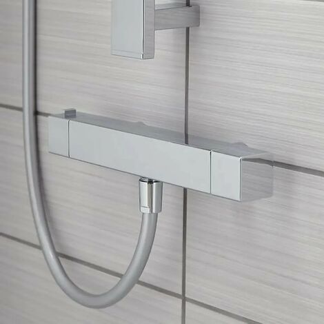 Ex Bathstore Chrome Blade Touch Safe Thermostatic Mixer Shower Outlet