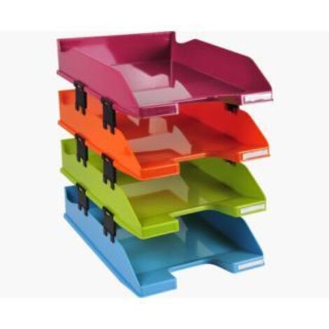 Exacompta 113298SETD bac de rangement de bureau Polystyrène Multicolore
