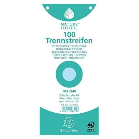 Exacompta 13315B scheda per indice Blu 100 pz