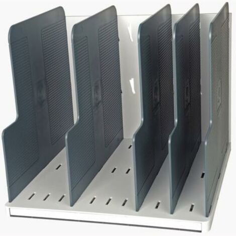 Exacompta 390740D Classificatore Verticale, Grigio Chiaro/Grigio Topo, 30 x 28.80 x 25.50