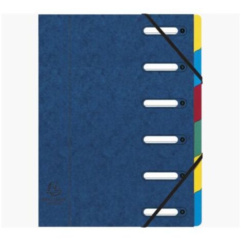 Exacompta 55062E intercalare Cartella per file convenzionale Cartone Blu