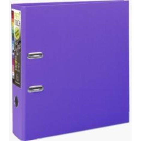 EXACOMPTA ARCHIVADOR PALANCA PREMTOUCH PP A4 MAXI LOMO DE 80MM RADO VIOLETA