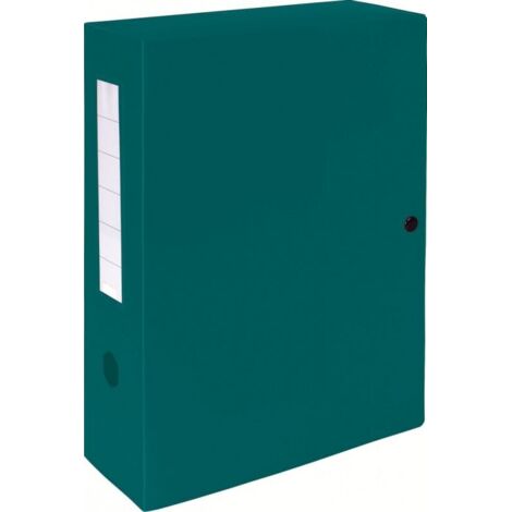 EXACOMPTA CARPETA DE PROYECTOS EXABOX LOMO 100MM C/BROCHE 7/10º PP OPACO VERDE
