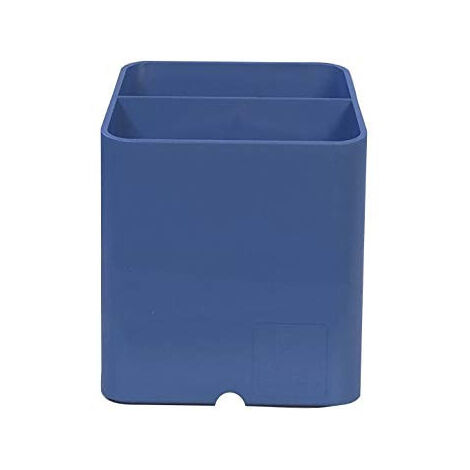 EXACOMPTA Clean'Safe Pot à Crayons Bleu - Rangement Bureau