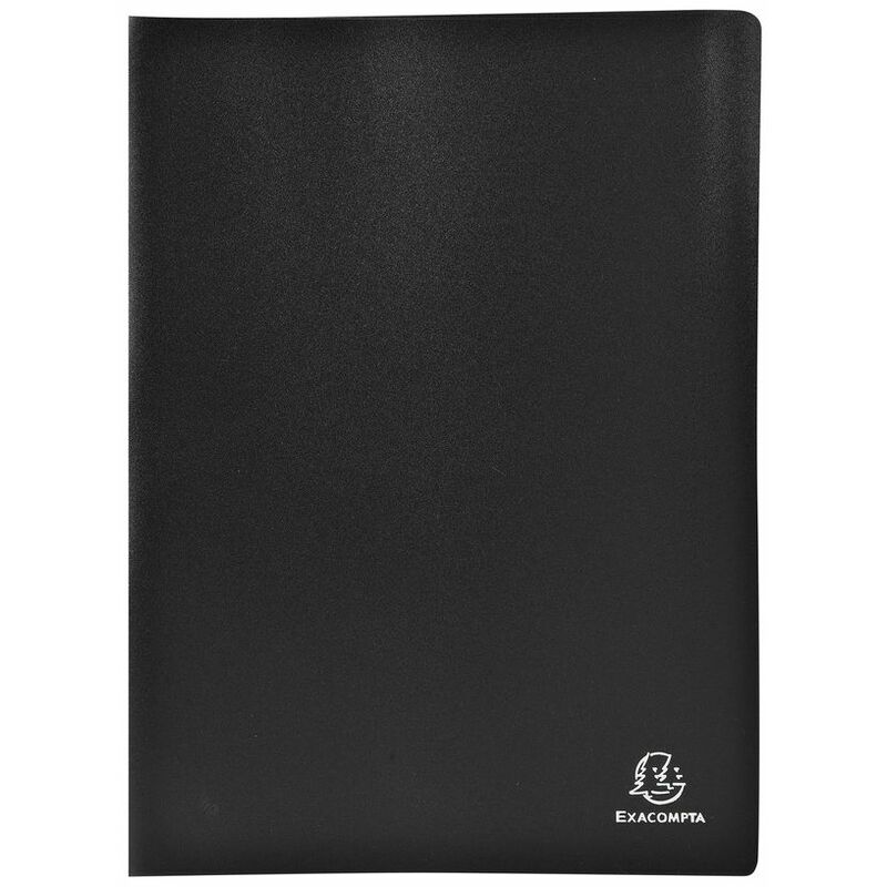 A4 Display Book Soft Eco Polypropylene 20 Pocket Black - Black - Exacompta