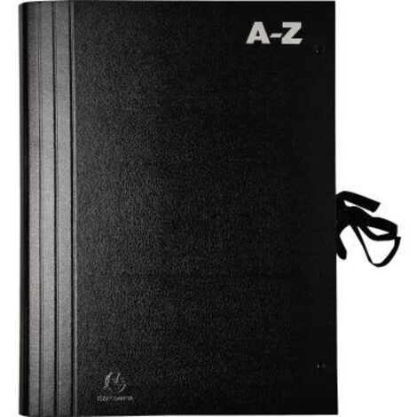 Exacompta Fächermappe 61550B A-Z DIN A4 schwarz
