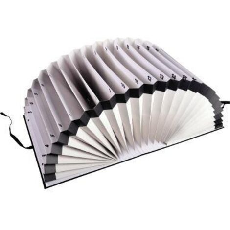 Exacompta Fächermappe 61650B 1-31 DIN A4 schwarz