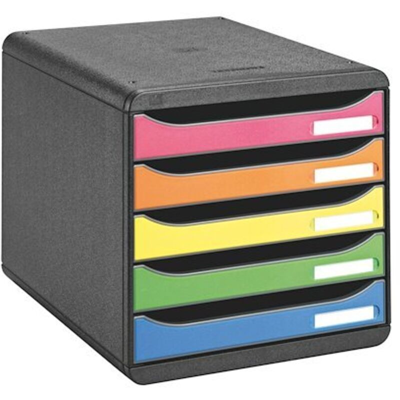Module de classement Big-Box Plus Arlequin 5 tiroirs - multicolores