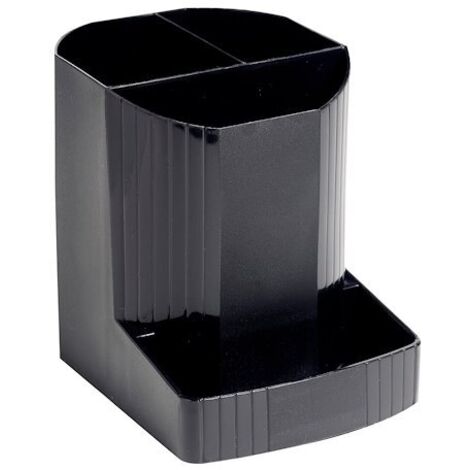 EXACOMPTA - Pot à Crayons Mini-Octo Ecoblack - 3 Compartiments