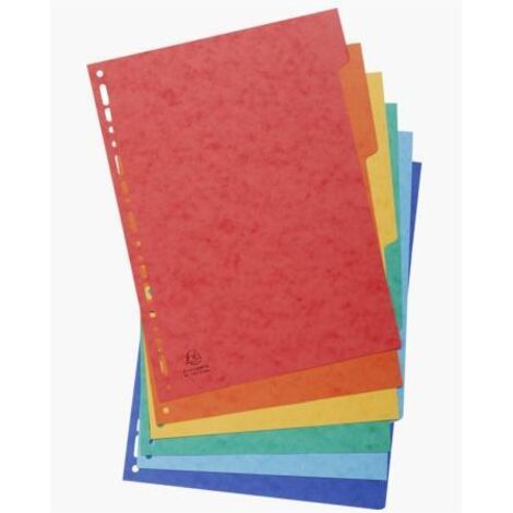 Exacompta separadores nature future cartulina ilustrada 225gr 6 posiciones a4 colores