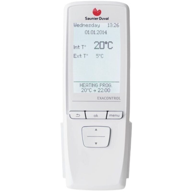 Saunier Duval - Thermostat programmation Exacontrol E7RB avec récepteur radio