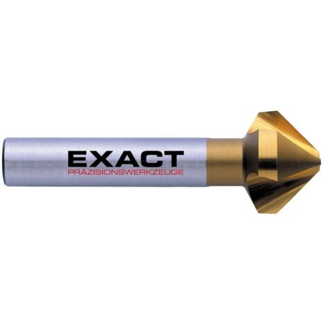 Exact 05550 Svasatore conico 8.3 mm HSS TiN Alberino cilindrico 1 pz.