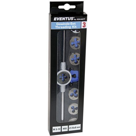 Exact Gewinde-Set Eventus 3 SE M3-M12 HSS Form B Kit 3 SB Werkzeug-Set