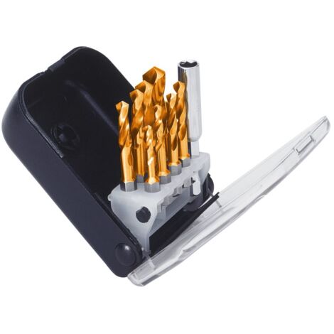 Exact Spiralbohrerbit-Set Tin beschichtet ClipSet F Spibo-Bits 3-10mm TIN Spiralbohrer