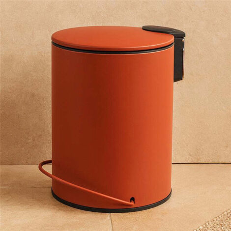 Pattumiera Bagno Pattumiera Da Bagno Spirella 1 Litro - Coperchio Basculante Rosso Mobile Pattumiera