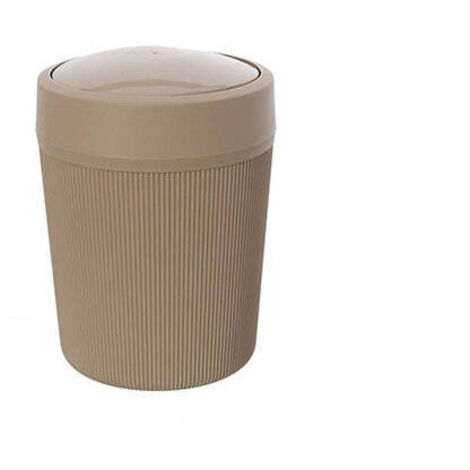 Exagonshop Pattumiera in plastica tortora Colorado