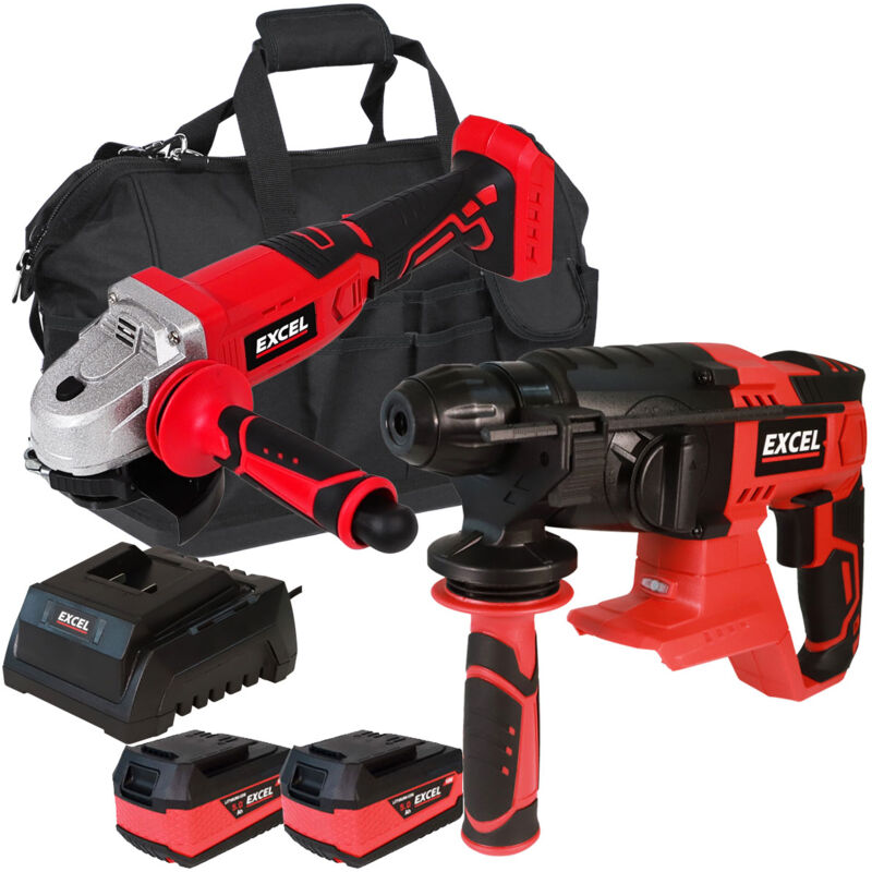 18V Cordless Twin Pack with 2 x 5.0Ah Batteries & Charger in Bag EXL5101:18V - Excel