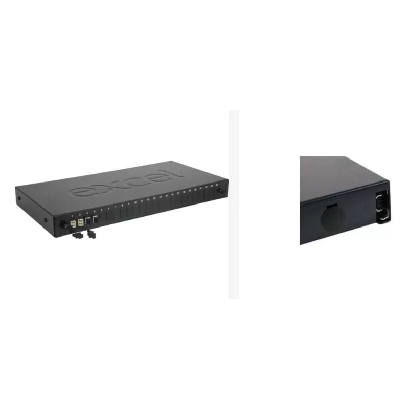 200-460 Tiroir optique multimode 24 voies lc 8 fibres 1U - 4 adaptateurs duplex - Excel