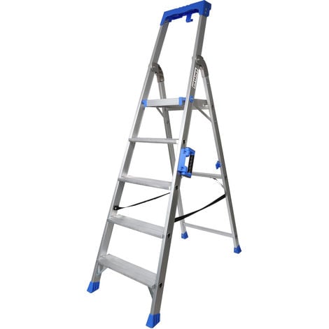 Excel Aluminium Step Ladder 5 Tread Pro Series 1.74M