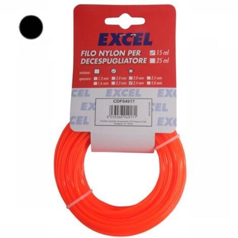 EXCEL FILO NYLON TONDO 1,6MMX15M