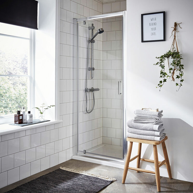 Orbit A6 Pivot Shower Door 700Mm Wide 6Mm Glass Orbit DE