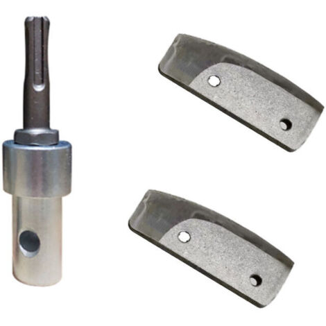 Excellent adaptateur de tarière de terre, tarière et perceuse à glace professionnelle, adaptateur de maçonnerie en métal avec lame de forage à glace