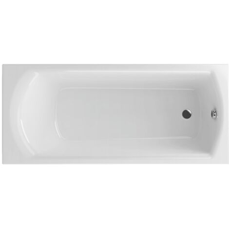 Excellent  Baignoire Lamia Slim - 150x75 cm - Blanc brillant - Design minimaliste - Confort optimal