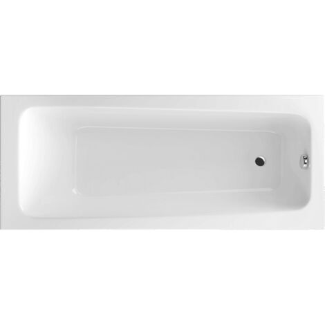 Excellent Baignoire Rectangulaire AVA - 170x70 cm - Blanc Brillant - Design Élégant et Confort Optimal