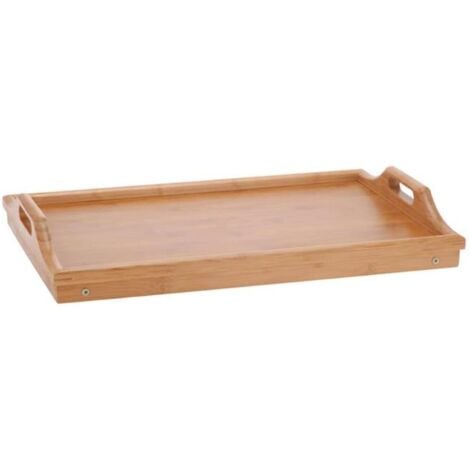 EXCELLENT bandeja cama bambu 50x30 cm , Bandeja cama bambú 50x30 cm. -Marca: Excellent. -Fantástica bandeja de bambú con dos asas ideal para transportar alimentos, llevar el desayu