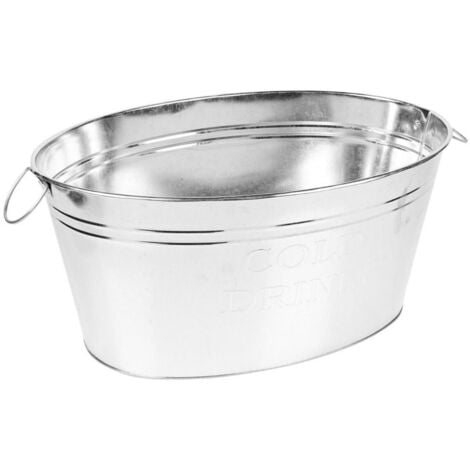 EXCELLENT barreño oval zinc 50x35 cm , Barreño oval zinc 50 x 35 cmEnfriador de bebidas de metalMide aproximadamente 50 x 35 x 23 cmAsas para facilitar el movimiento