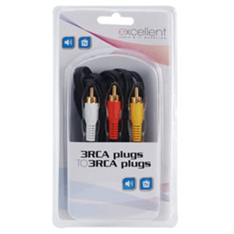 EXCELLENT cable 3rca/3rca , Cable 3RCA/3RCA , EXCELLENT cable 3rca/3rca , Cable 3RCA/3RCA