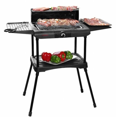 PROGARDEN Excellent Electrics Elektrogrill - Grillfläche (LxB) 36x24 cm - 2000W - Schwarz