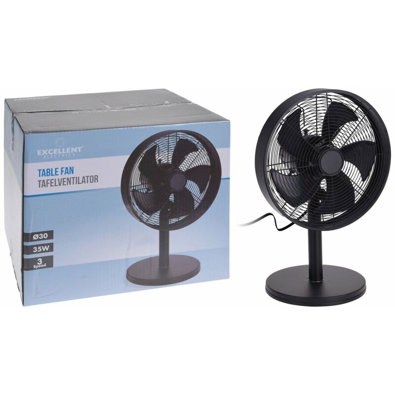 

Ventilador de sobremesa negro 35 W - Negro - Excellent Electrics