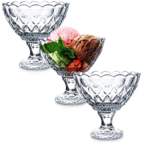 Excellent Houseware Ensemble de coupes à dessert transparent 200 ml