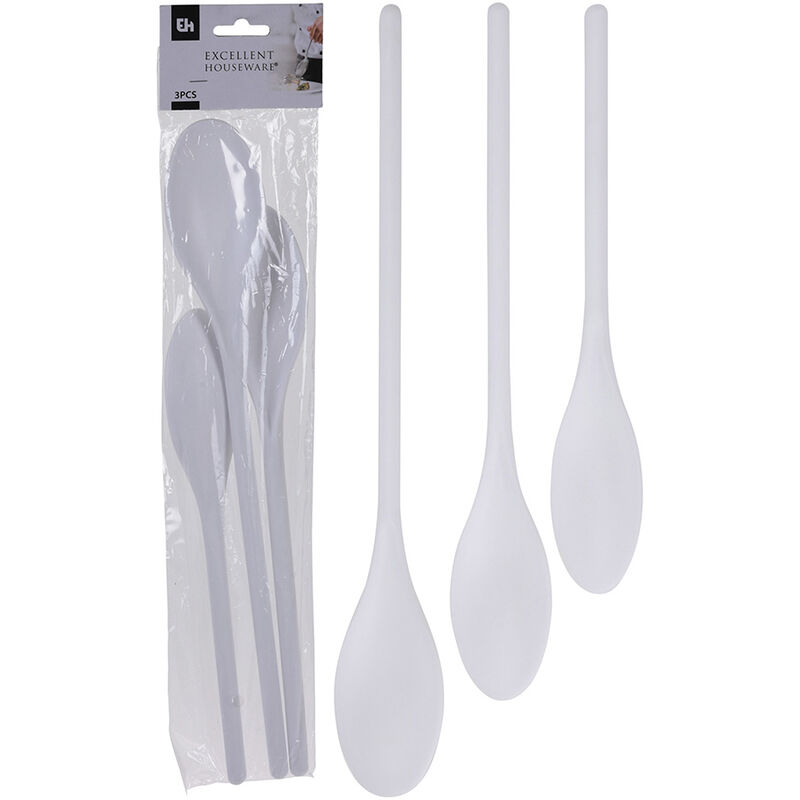 

EXCELLENT HOUSEWARE Set 3 cucharas plastico varios tamaños