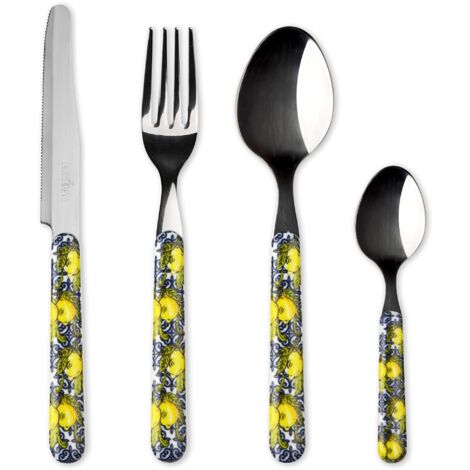 Excelsa Amalfi Servizio 24 Posate, Acciaio Inox 18/0