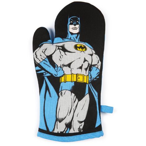 Excelsa Batman Guanto da Forno, Taglia Unica, Fodera 100% Cotone, Imbottitura in Poliestere