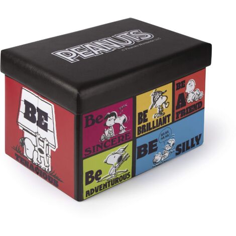 Excelsa Box Portatutto con Seduta Peanuts, Multicolor, 38x32x32 cm