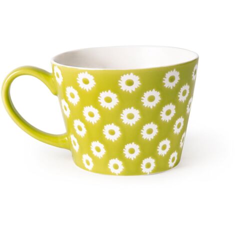 Excelsa Enjoy Tazza Jumbo, Porcellana, Verde, 8 Centimeters cm