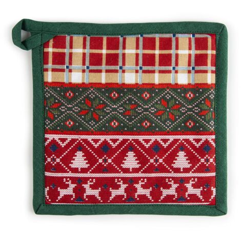 Excelsa Fall Winter Presina da Cucina, Cm. 20 x 20, Fodera 100% Cotone, Imbottitura in Poliestere