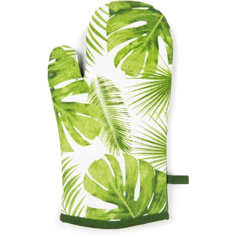 Excelsa Foliage Guanto da Forno, Taglia Unica, Fodera 100% Cotone, Imbottitura in Poliestere