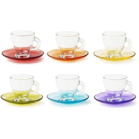 Excelsa Istanbul Set 6 Tazzine da Caffè con Piattino