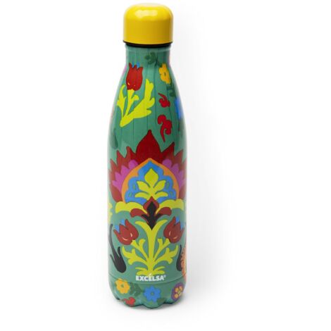 Excelsa New Delhi Bottiglia Termica, 50 Cl., Multicolor, Acciao INOX