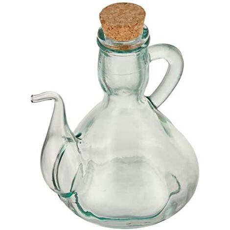 Excelsa Oliera con Tappo in Sughero, Vetro Riciclato, capacità: 500 ml