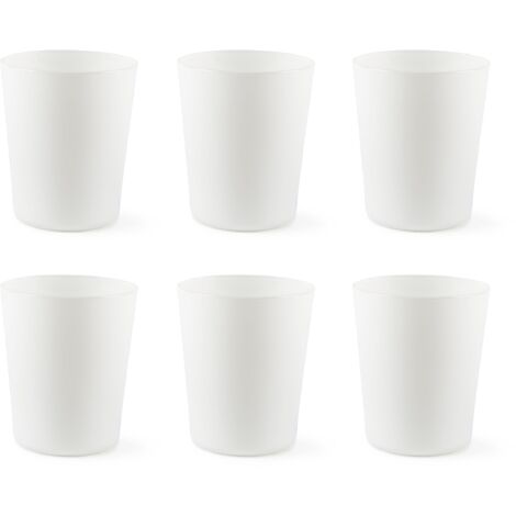Excelsa Portofino Set 6 Bicchieri, Bianco, 30 Cl., Vetro Soffiato