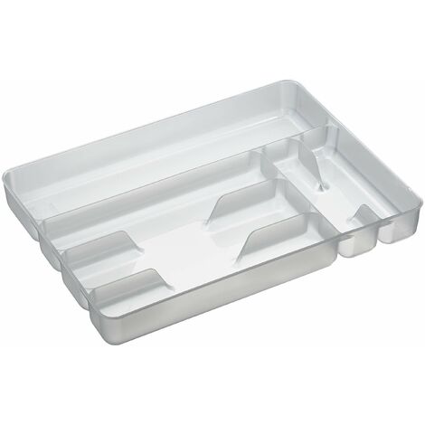 Excelsa Rainbow Portaposate 6 Scomparti, Polipropilene, Bianco