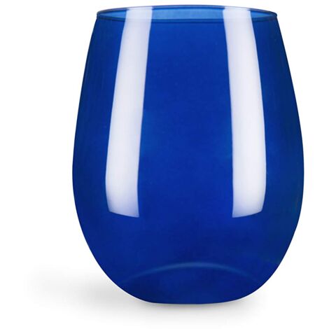 Excelsa Set 6 Bicchieri, Vetro, Blu Cobalto